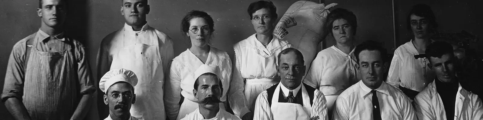 Home economics kitchen staff