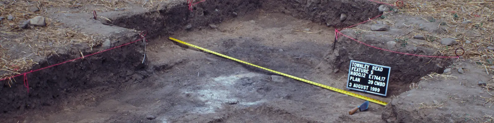 Top of Large Outdoor Firepit (Feature 5) at the Townley-Read Site Before Excavation